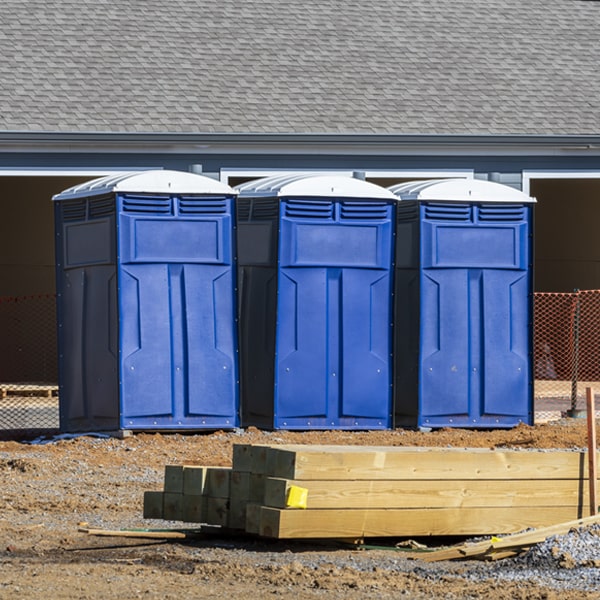 how often are the portable toilets cleaned and serviced during a rental period in Lower Makefield PA